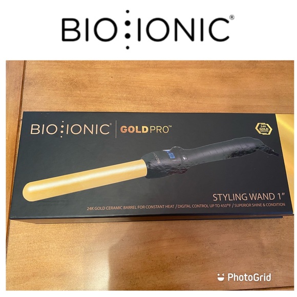 Bio Ionic Other - New In Box, BIO IONIC GOLDPRO 24K Gold Ceramic Styling Wand 1”